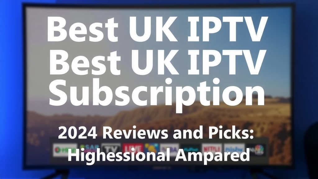 Best UK IPTV Subscription: 2024 Reviews & Top Picks Compared